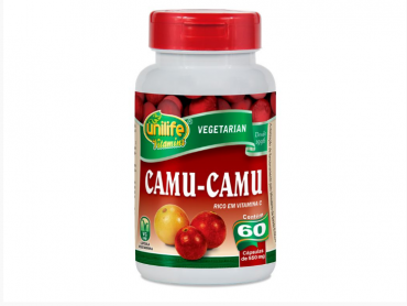 CAMU CAMU 500MG VITAMINA C UNILIFE 60 CÁPSULAS