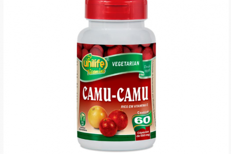 CAMU CAMU 500MG VITAMINA C UNILIFE 60 CÁPSULAS