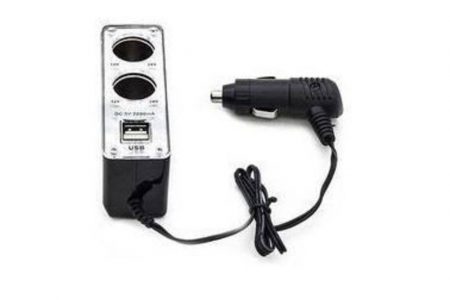 Multiplicador Veicular 12V + Carregador USB 5V WF-0120