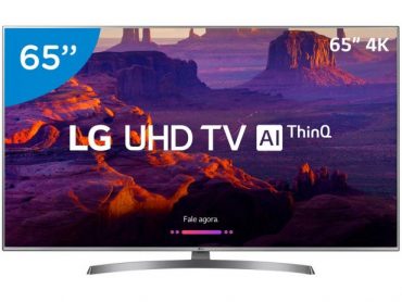 Smart TV 4K LED 65” LG 65UK6540 Wi-Fi HDR - Inteligência Artificial Conversor Digital 4 HDMI