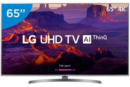 Smart TV 4K LED 65” LG 65UK6540 Wi-Fi HDR - Inteligência Artificial Conversor Digital 4 HDMI