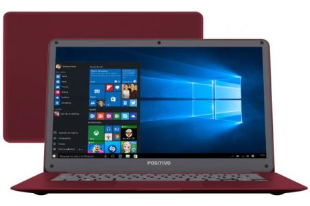 Notebook Positivo Motion Red Q 232A - Intel Quad Core 2GB 32GB LED 14 Windows 10 XX