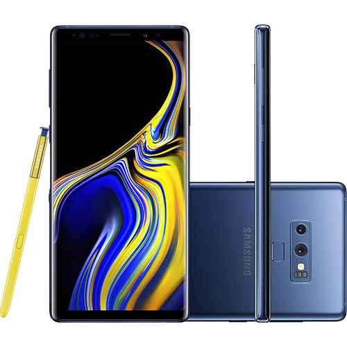 Smartphone Samsung Galaxy Note 9 Tela 6.4 128GB Câmera Dupla 12MP+ Caneta S Pen c Controle Remoto Azul 2