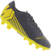 Chuteira de Campo Nike Mercurial Vapor 12 Club GS FG - Infantil - CINZA ESCURO / AMARELO