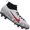 Chuteira de Campo Nike Mercurial Superfly 6 Club Neymar Jr. FG / MG - Infantil - BRANCO / PRETO