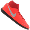 Chuteira Futsal Nike Phantom VIVSN Club DF IC - Adulto - VERMELHO / PRATA