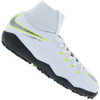 Chuteira Society Nike Hypervenom Phantom X 3 Academy DF TF - Infantil - BRANCO / CINZA