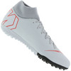 Chuteira Society Nike Mercurial Superfly X 6 Academy TF - Adulto - CINZA CLA / VERMELHO