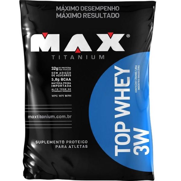 Top Whey 3w Refil Vitamina de Frutas 1,8 Kg - Max Titanium