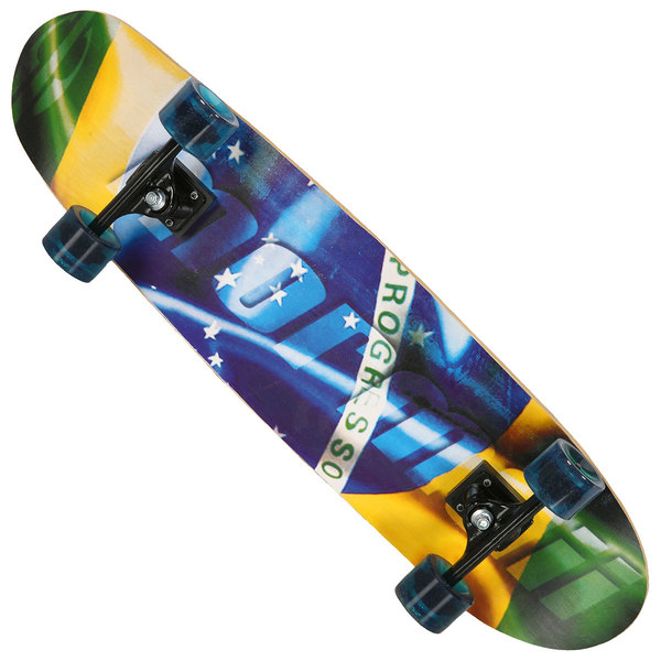 Skateboard Chill Mormaii Amarelo, Verde e Marrom