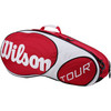 Raqueteira Wilson Esp Tour 6 - VERMELHO / BRANCO