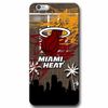 Capinha de Celular NBA - Iphone 6 6S - Miami Heat - Unissex - Vermelho+Laranja - 7909334209369