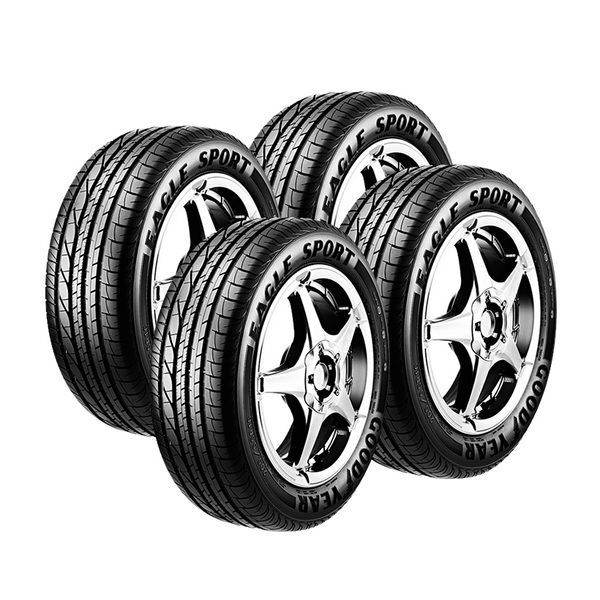 Jogo de 4 pneus Goodyear Aro 16 Eagle Sport 205 / 55R16 91V - Original Toyota Corolla