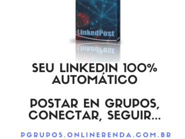 aaaLinkedPost postar automatico no linkedin grupos conectar seguir