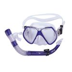 Kit de Mergulho Nautika Scuba com Máscara e Respirador Azul