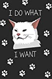 I do what i want: Funny cat notbook I do what I want with my cat for cat lover men, women, kidd notbook