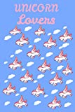 Unicorn Lover Journal. Pink Gradual Unicorn Cloud Patterns, Cute Unicorn Mythical Magic NotBook