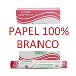 Lençol Descartável Papel Hospitalar 50cm X 50m Branco C/10un