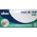 Luvas Nobre Vinil Gastronomica/hospitalar M S/po C/100