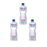 alcool liquido 70% 1 litro hospitalar higiene kit com 3