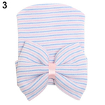 Gorro De Bowknot Para Bebê Fofo Bebê Recém-nascido Para Criança Chapéu Fofo Boné Hospitalar Confortável