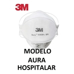 3 Máscaras De Proteção 3m Aura Pff2 9360h Branca N95 Hospitalar embalada individualmente medico hospital enfermeira clinica