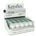 Anti-inflamatório Cães e Gatos Ketoflex 30mg Hospitalar - Mundo Animal