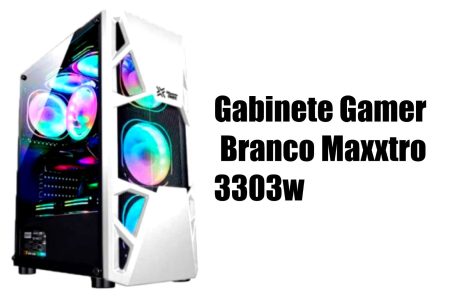 Gabinete Gamer Branco Maxxtro 3303w